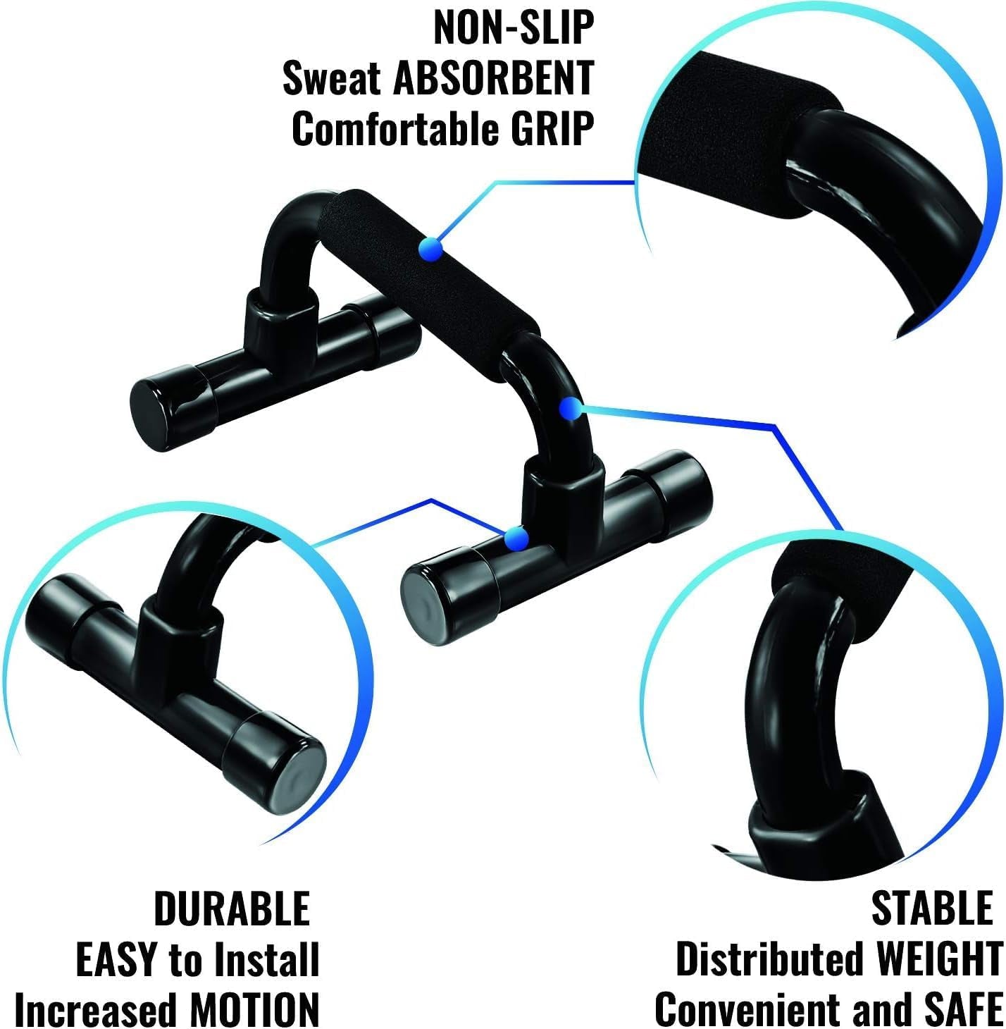 Push up Bar Strength Training - Home Gym Exercise Equipment Push-Up Stands With