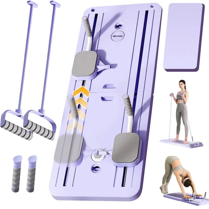 Premium 8-In-1 Abs and Push-Up Exercise Board, Pilates Board, Folding Body Board,(Purple)